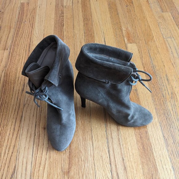 Massimo Dutti suede stiletto ankle boots - Picture 3 of 9
